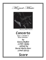 Concerto, Opus 1, Number 4 Orchestra sheet music cover